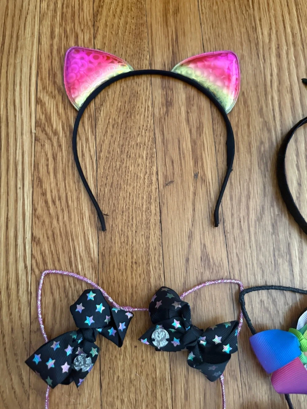 Jojo Siwa bow, Cat, feather, girls headbands